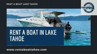 rent a boat lake tahoe