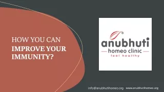 how you can improve your immunity