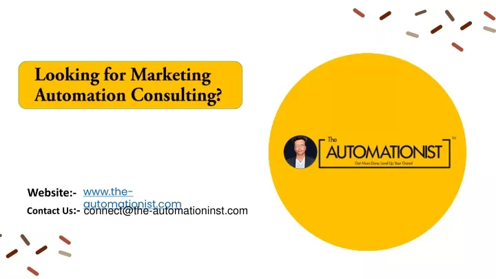looking for marketing automation consulting