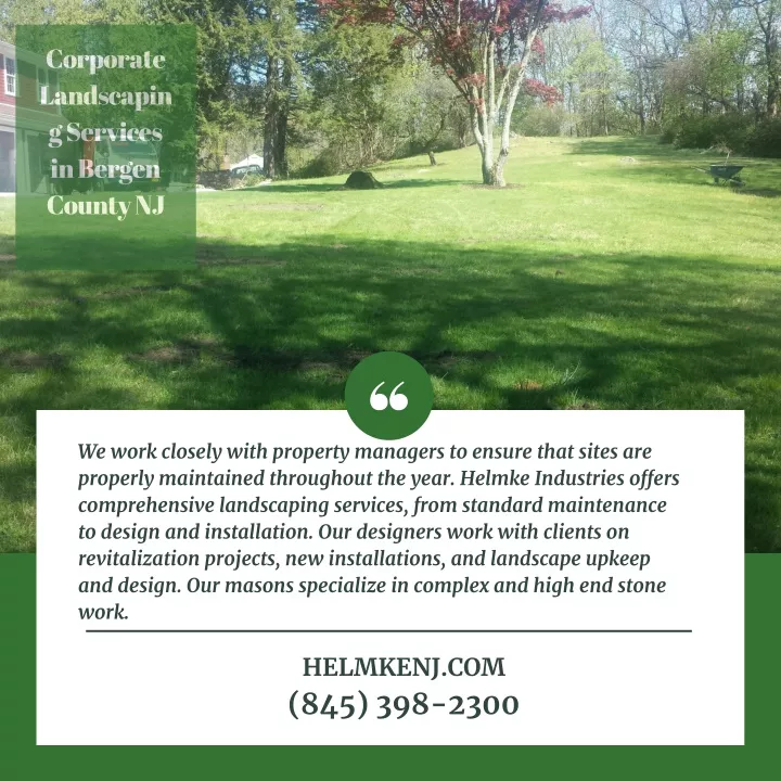 corporate landscapin g services in bergen county