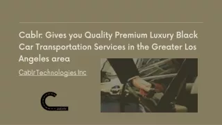 cablr gives you quality premium luxury black