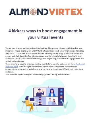 Almond_Virtex-4 kickass ways to boost engagement in your virtual events