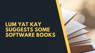 Lum Yat Kay Suggests Some Software Books