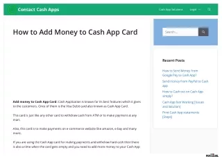 How to Add Money to Cash App Card - Get Information on Adding Funds