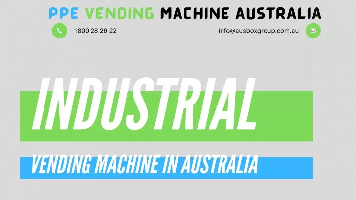 ppe vending machine australia