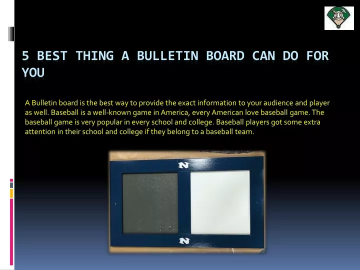 5 best thing a bulletin board can do for you