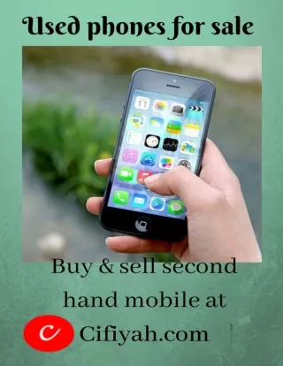 How to buy a decent quality second hand mobile?