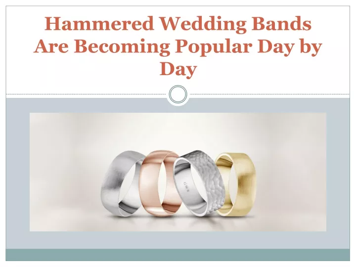 hammered wedding bands are becoming popular day by day