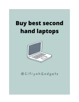 How to buy best second hand laptop?