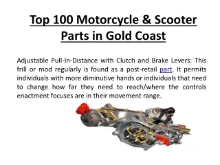 Top 100 Motorcycle & Scooter Parts in Gold