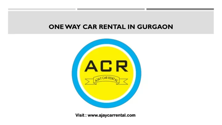 one way car rental in gurgaon