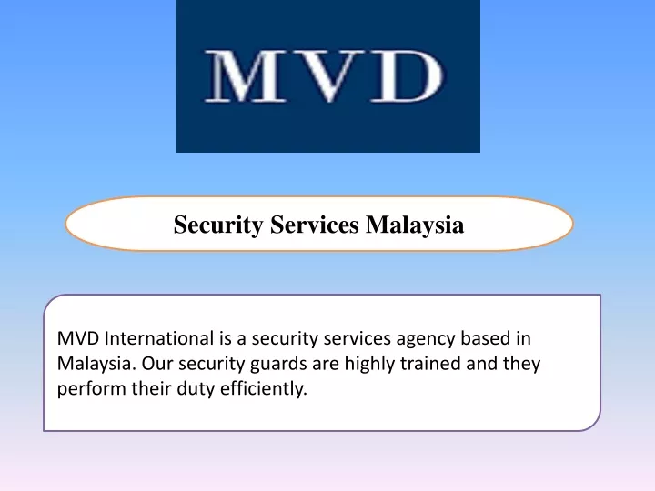 security services malaysia