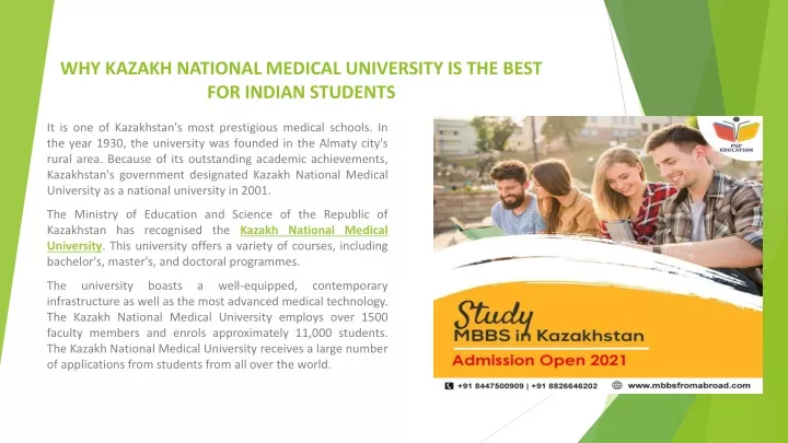 why kazakh national medical university is the best for indian students