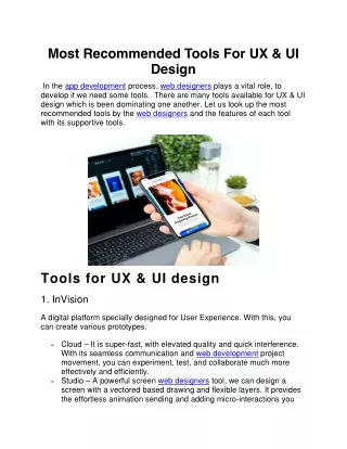 most recommended tools for ux ui design