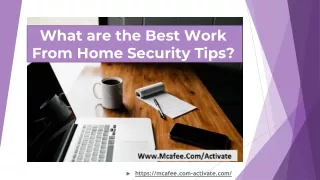 what are the best work from home security tips