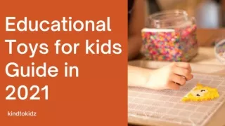 Educational Toys for kids Guide in 2021