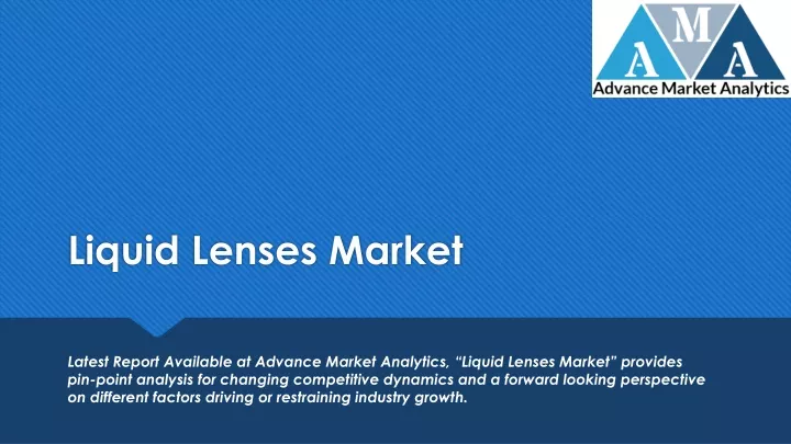 liquid lenses market