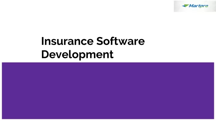 insurance software development