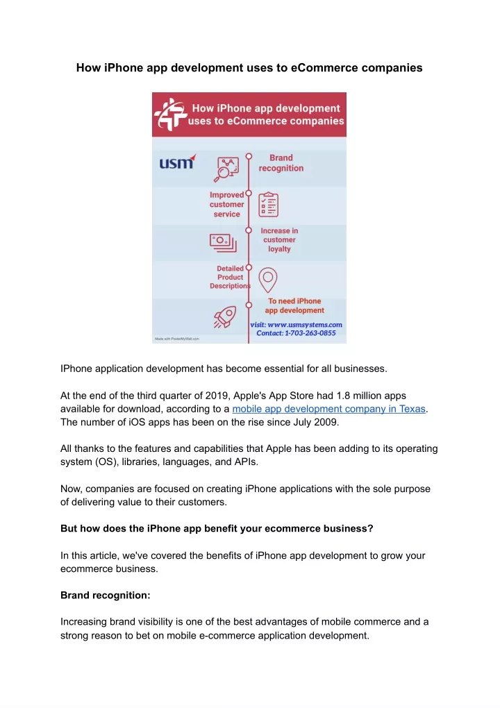 how iphone app development uses to ecommerce