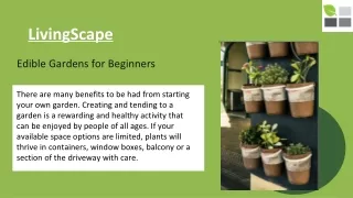 Edible Gardens for Beginners - LivingScape Landscape Design & Construction