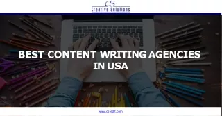 Best Content Writing Agencies in USA - Cs-Edit