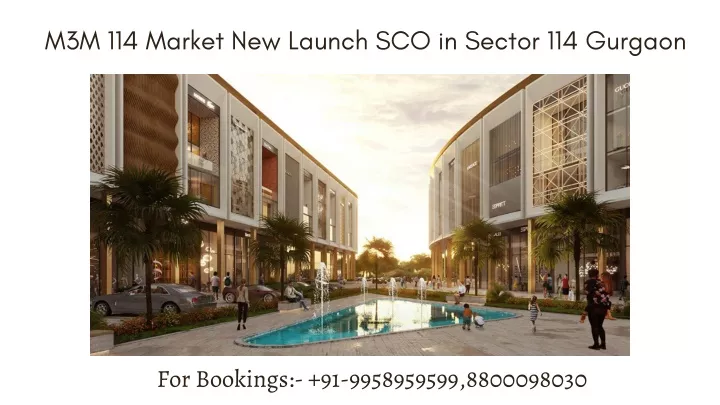 m3m 114 market new launch sco in sector