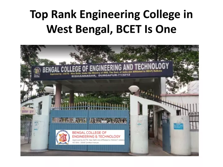 top rank engineering college in west bengal bcet is one