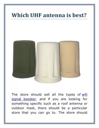which uhf antenna is best