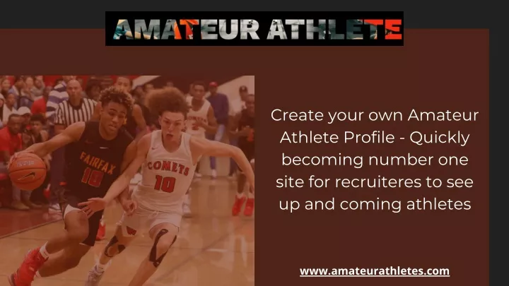 create your own amateur athlete profile quickly