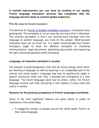 french to english translation services