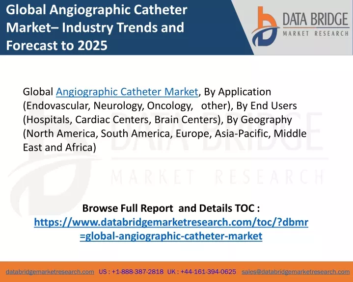 global angiographic catheter market industry