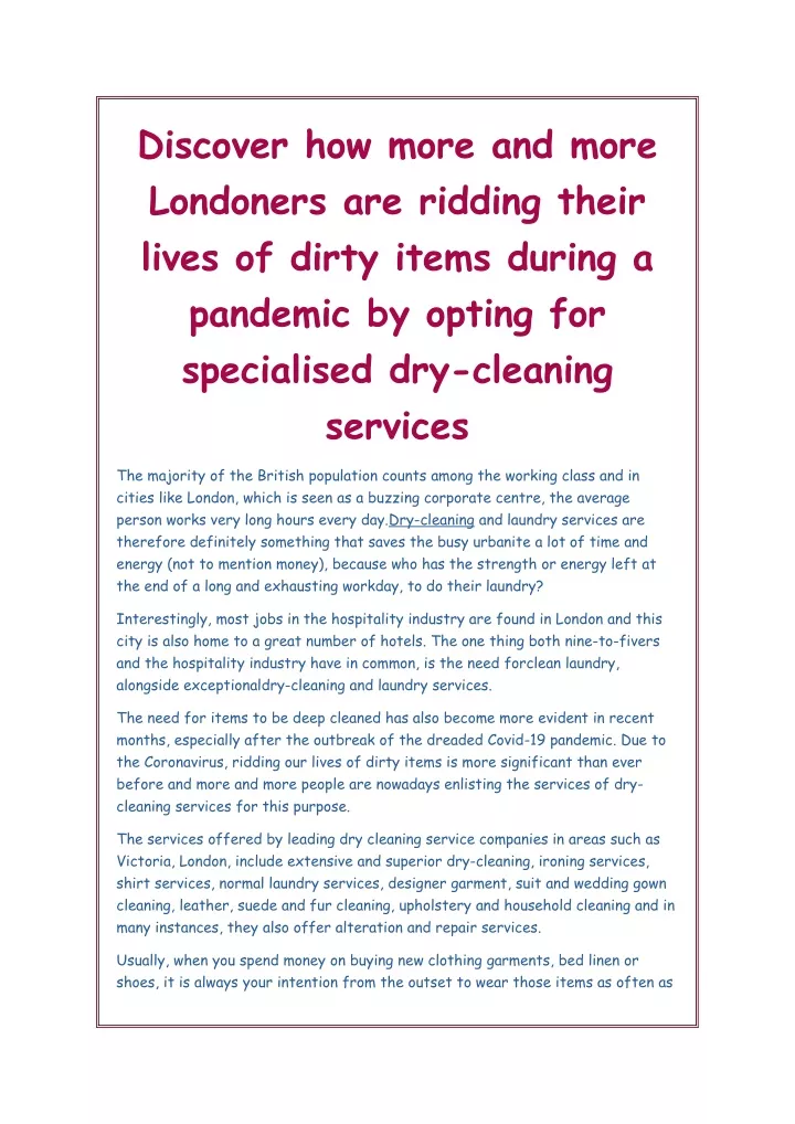 discover how more and more londoners are ridding