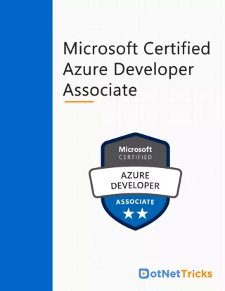 Microsoft Certified Azure Developer Associate