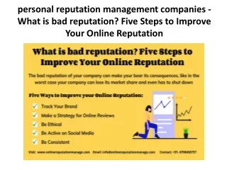 personal reputation management companies what