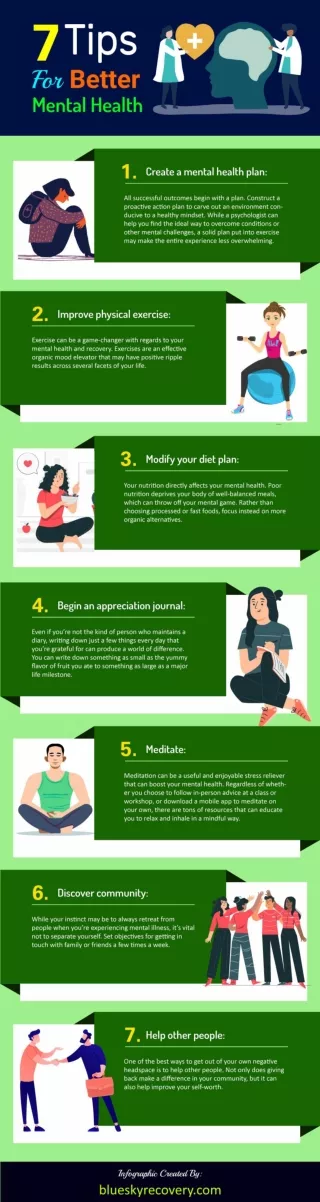 7 Tips For Better Mental Health [Infographic]
