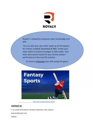 Best and trusted fantasy sports