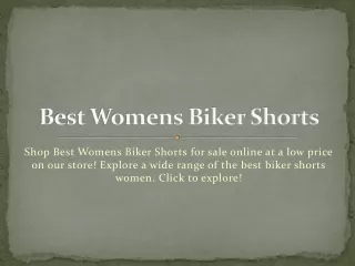 Best Womens Biker Shorts For Sale
