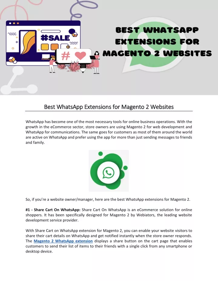 best whatsapp extensions for magento 2 websites