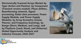electronically scanned arrays market by type