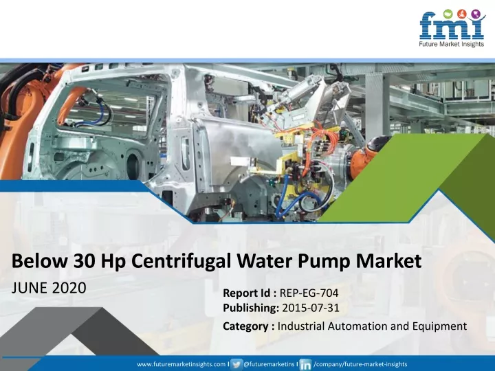 below 30 hp centrifugal water pump market june