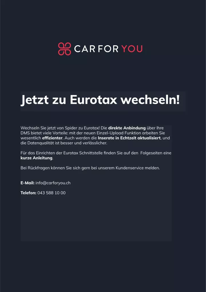 neu eurotax einzel upload jetzt zu eurotax
