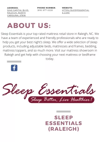 Sleep Essentials (Raleigh)