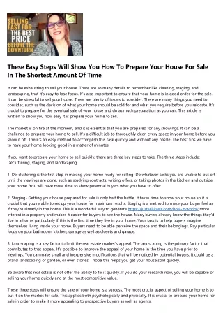 Think You're Cut Out for Undertaking Sell House Fast?