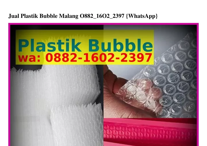 jual plastik bubble malang o882 16o2 2397 whatsapp