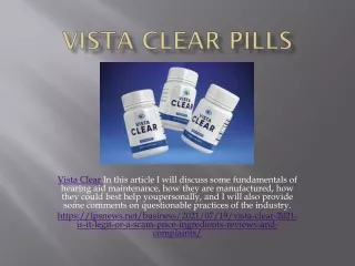Vista Clear Pills