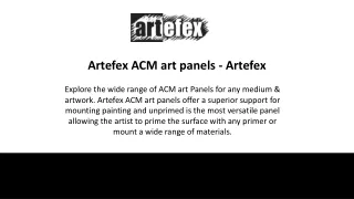 Artefex ACM art panels - Artefex