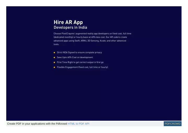 hire ar app developers in india