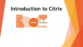 introduction to citrix