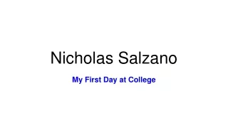 nicholas salzano
