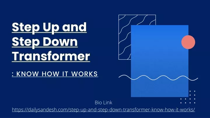 step up and step down transformer